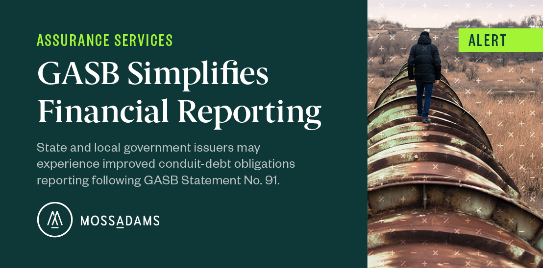 GASB Statement 91 and Conduit Debt Obligations Reporting