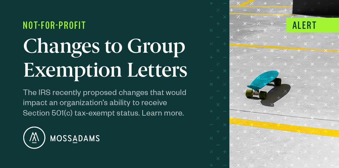 IRS Proposes Changes to Group Exemption Letter Program