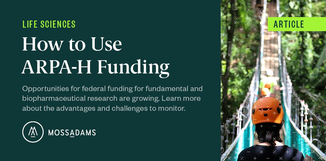 ARPAH Grant Funding for Life Sciences