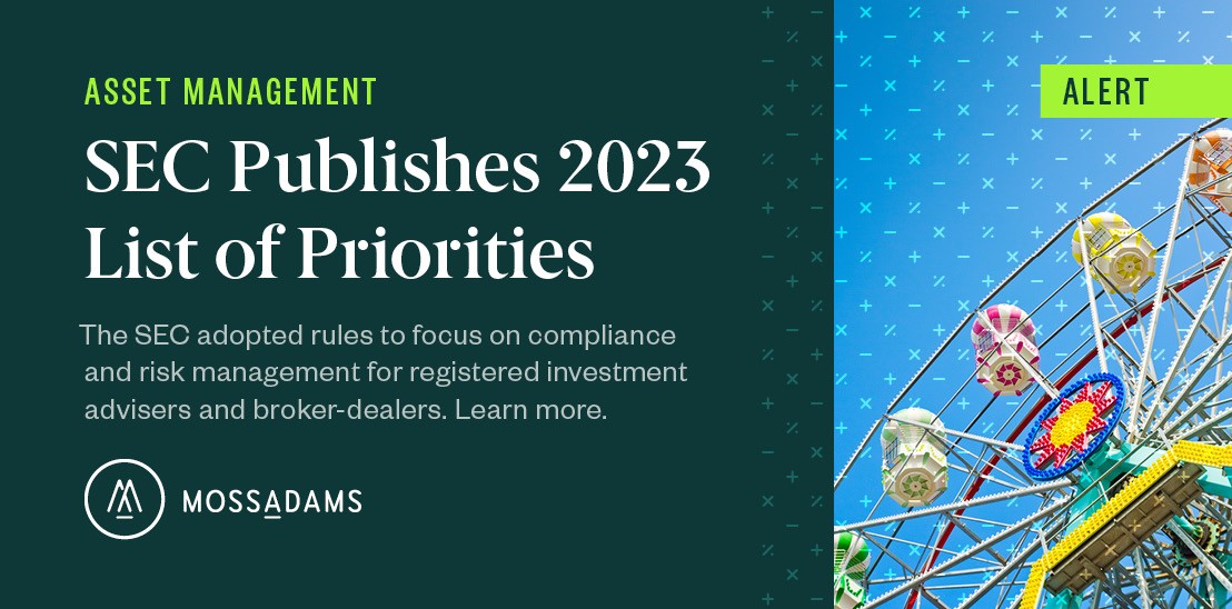 SEC Compliance Priorities for RIAS and BrokerDealers